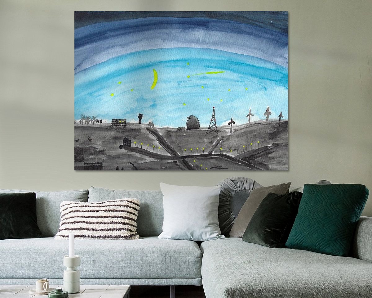 Example of the artwork in a room