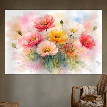 Pastel poppies