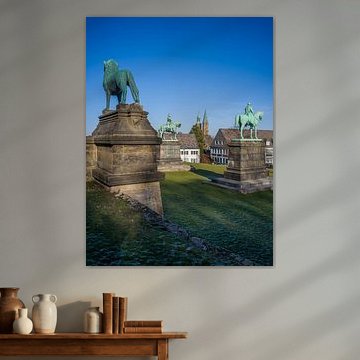 Goslar – Uitzicht vanaf de keizerlijke palts op de Marktkirche