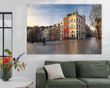 Sonnenaufgang Oudegracht - Utrecht von Thomas van Galen
