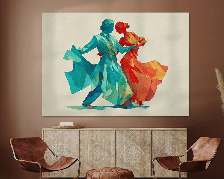 Example of the artwork in a room