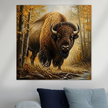 Wildtiere – Ungezähmte Anmut – Bison 1 von Johannas Art Creations