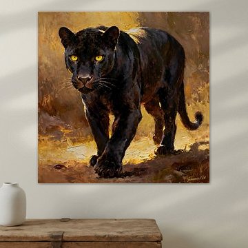 Wildlife - Untamed Grace - Black Panther 2 by Johannas Art Creations
