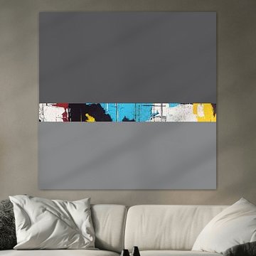 Abstrakte Farbfelder / Kraftfelder 02 / Grautöne