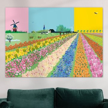 Dutch flower fields by Suzanne Allewelt