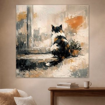 Katzenblick am Fensterlicht von ButterflyPix