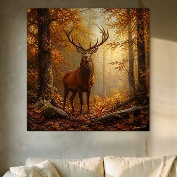 Wildtiere – Ungezähmte Anmut – Hirsch 1 von Johannas Art Creations