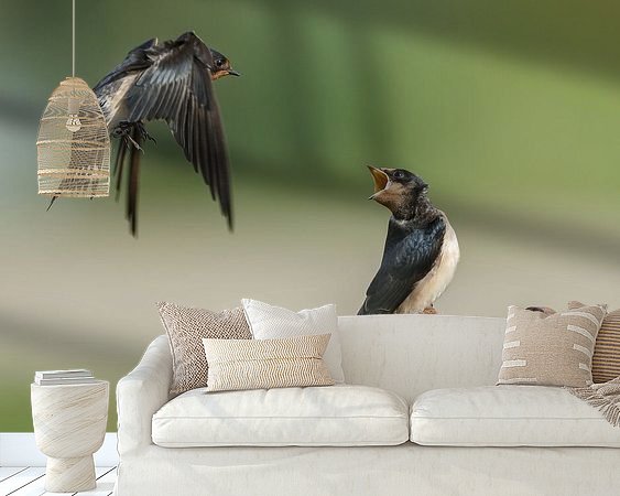 Example of the artwork in a room