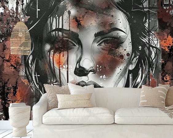 Example of the artwork in a room