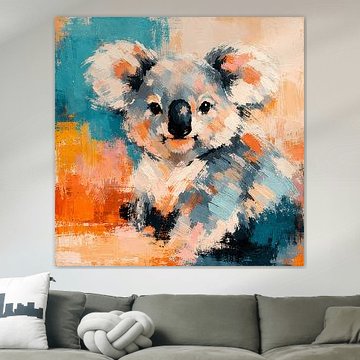 Farbenfroher Koala im Lichtspiel von ButterflyPix