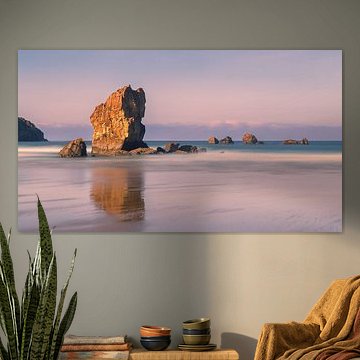 Playa de Aguilar in Asturias, Spain