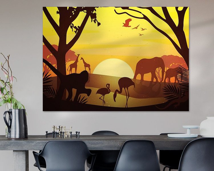 Example of the artwork in a room