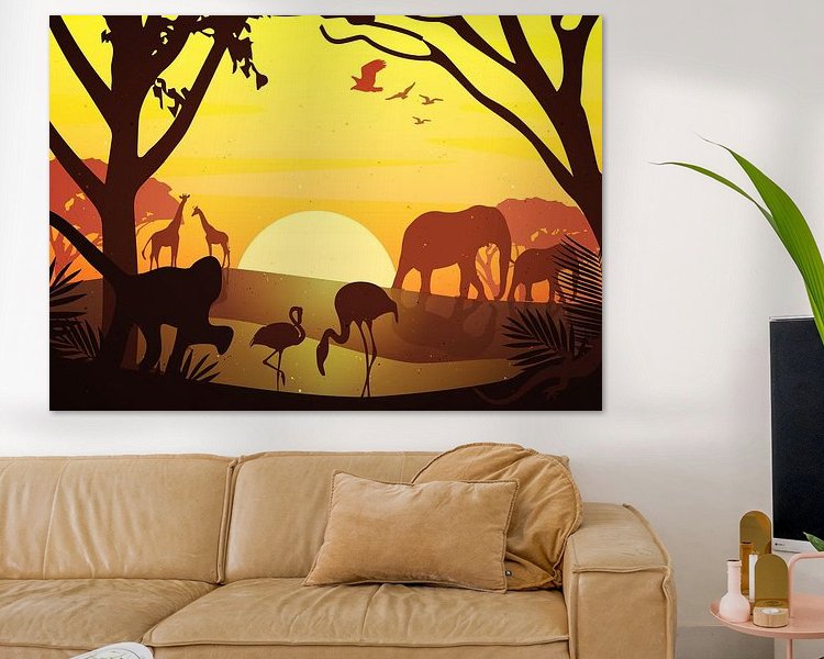 Example of the artwork in a room