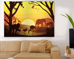 Example of the artwork in a room