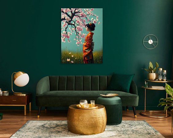 Example of the artwork in a room