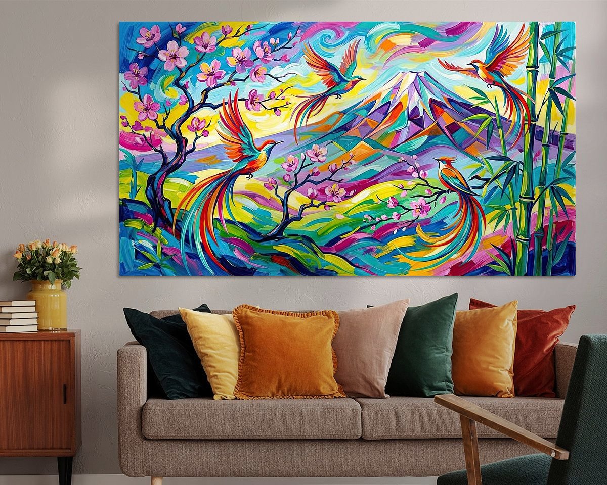 Example of the artwork in a room