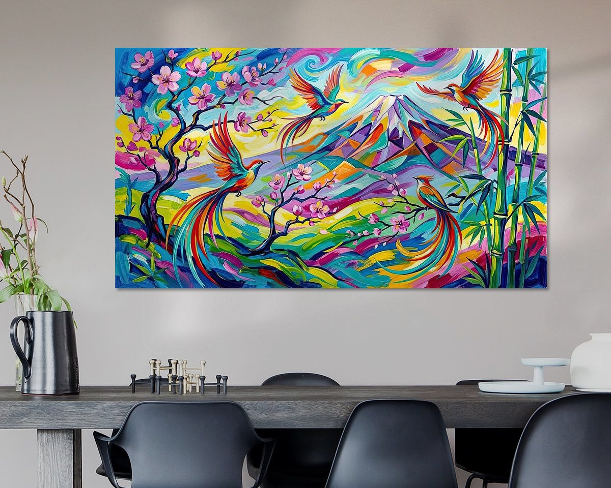 Example of the artwork in a room