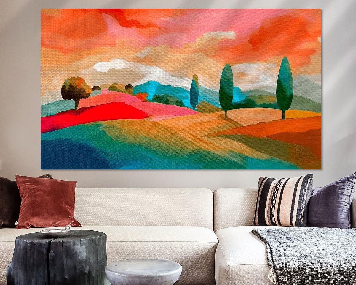 Example of the artwork in a room