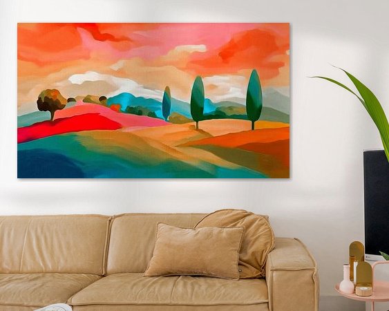 Example of the artwork in a room