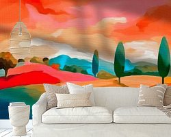 Example of the artwork in a room