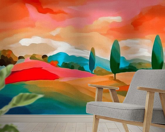 Example of the artwork in a room