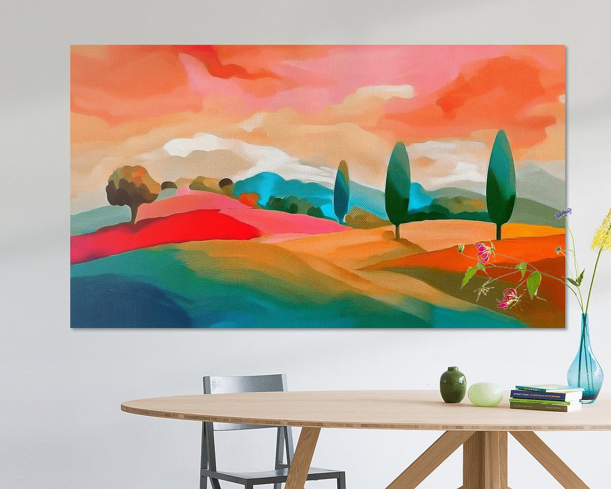 Example of the artwork in a room