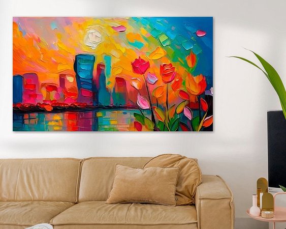 Example of the artwork in a room