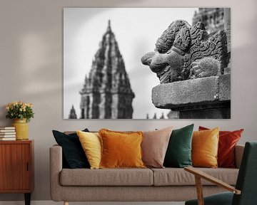 Sculptuur van Prambanan tempels op Java van Martijn Smeets