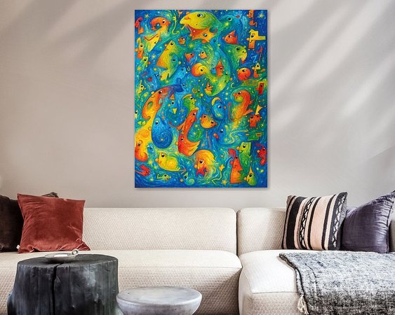 Example of the artwork in a room