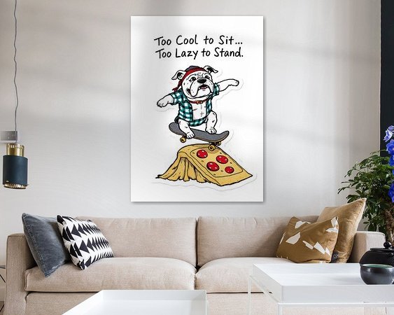 Example of the artwork in a room