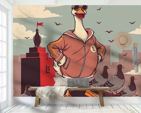 Example of the artwork in a room