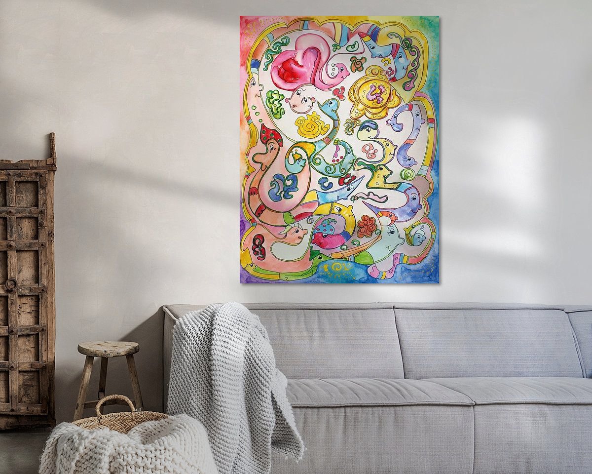 Example of the artwork in a room