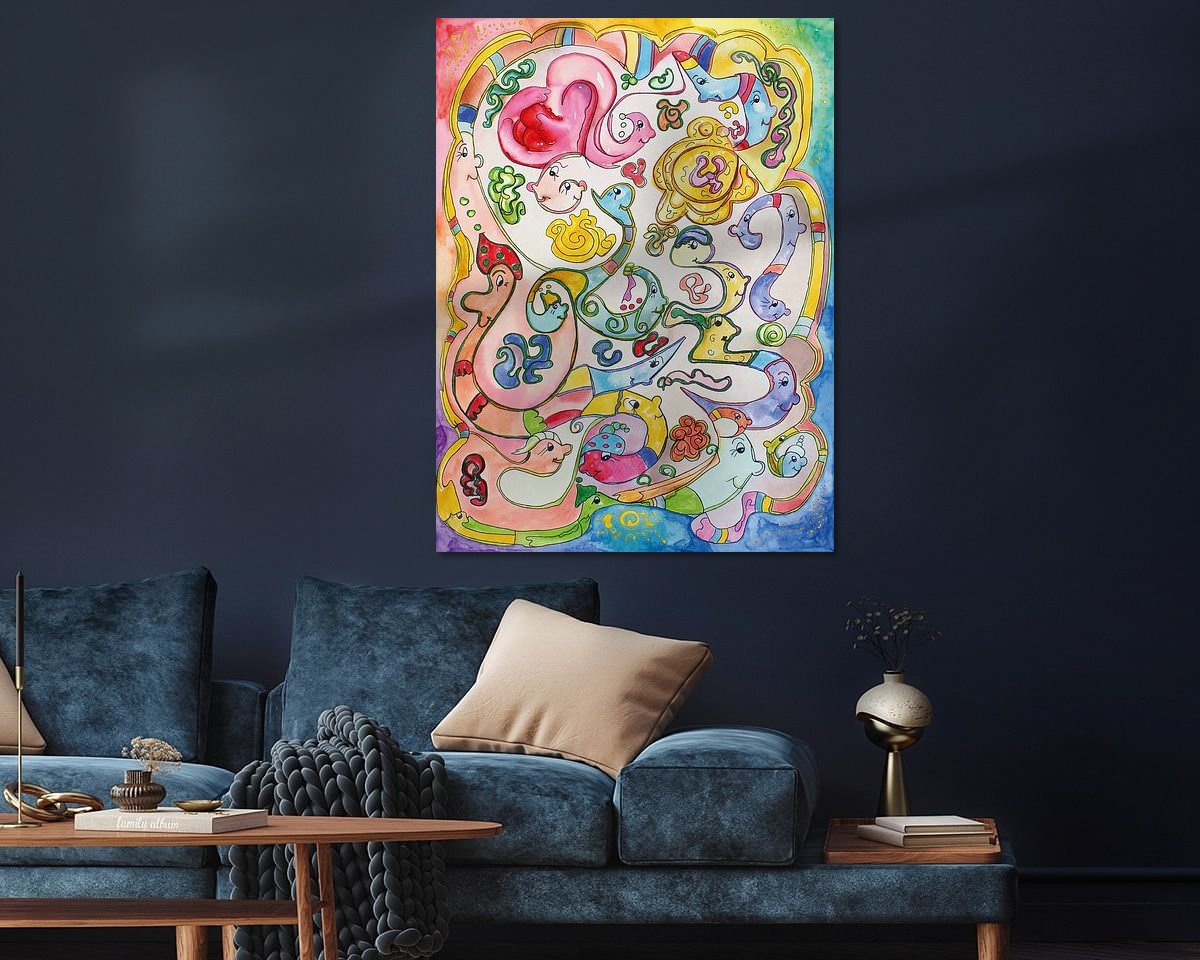 Example of the artwork in a room