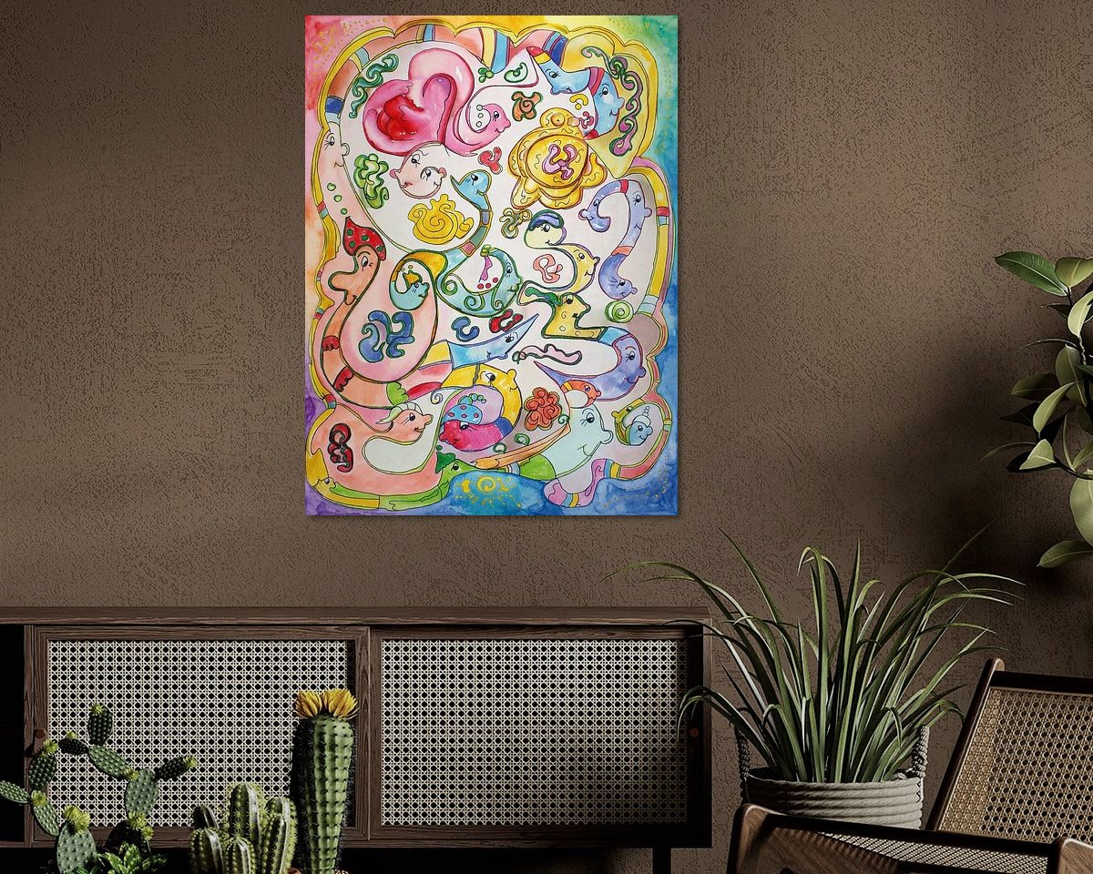 Example of the artwork in a room