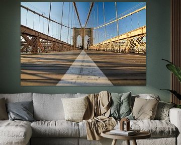 Quiet on the Brooklyn Bridge by Fabian Bosman