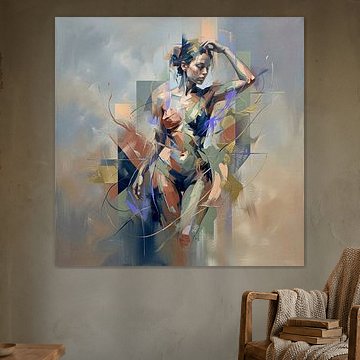 Linda modernes Porträt von Mad Dog Art