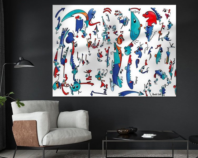 Example of the artwork in a room