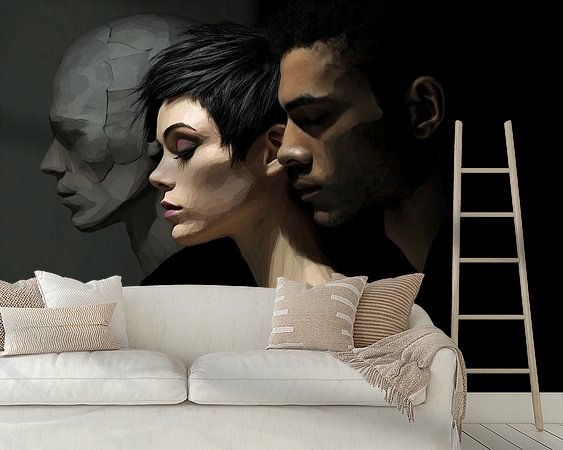 Example of the artwork in a room