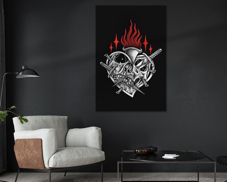 Example of the artwork in a room