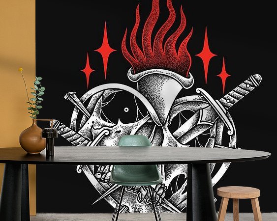 Example of the artwork in a room