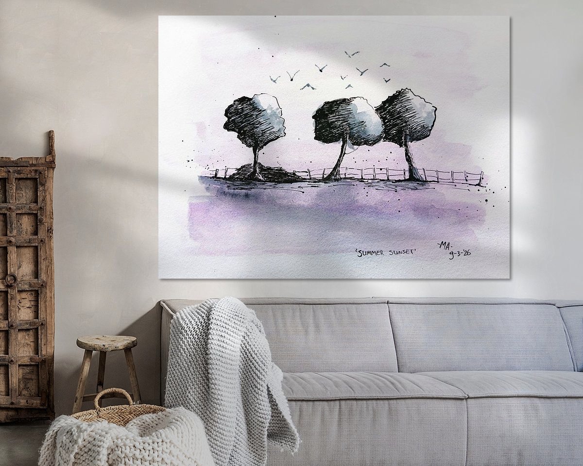 Example of the artwork in a room