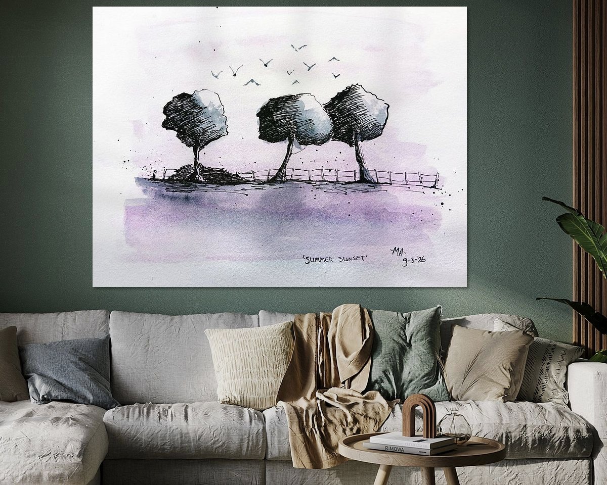Example of the artwork in a room