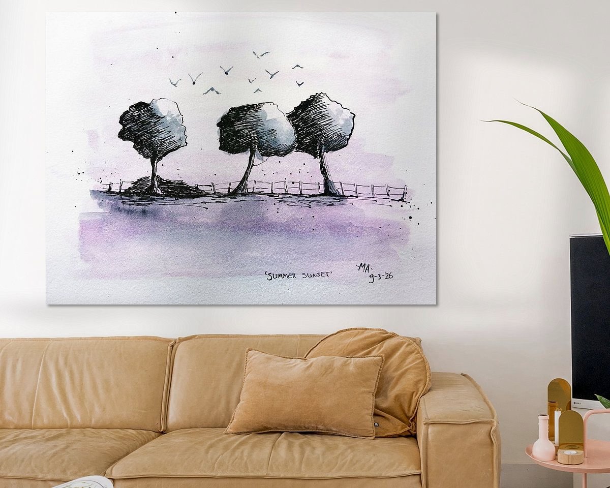 Example of the artwork in a room