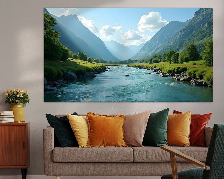 Example of the artwork in a room