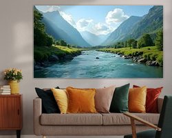 Example of the artwork in a room