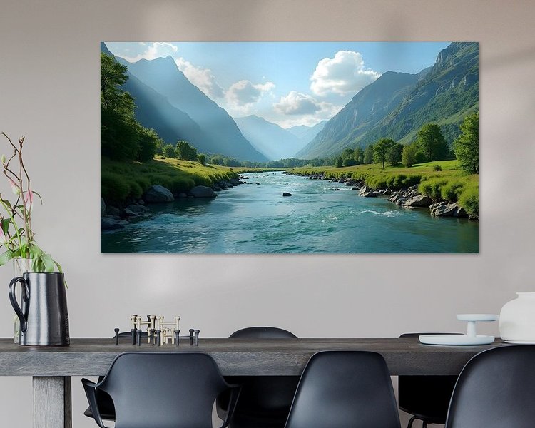 Example of the artwork in a room