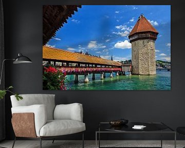 Kapelbrug Luzern by Dennis van de Water