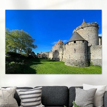 Die Festungsmauern der Cité de Carcassonne von Theodor Decker