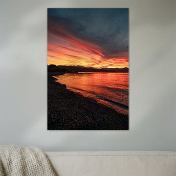 Sunset on Elba with a view of the sea & by boat by Leo Schindzielorz