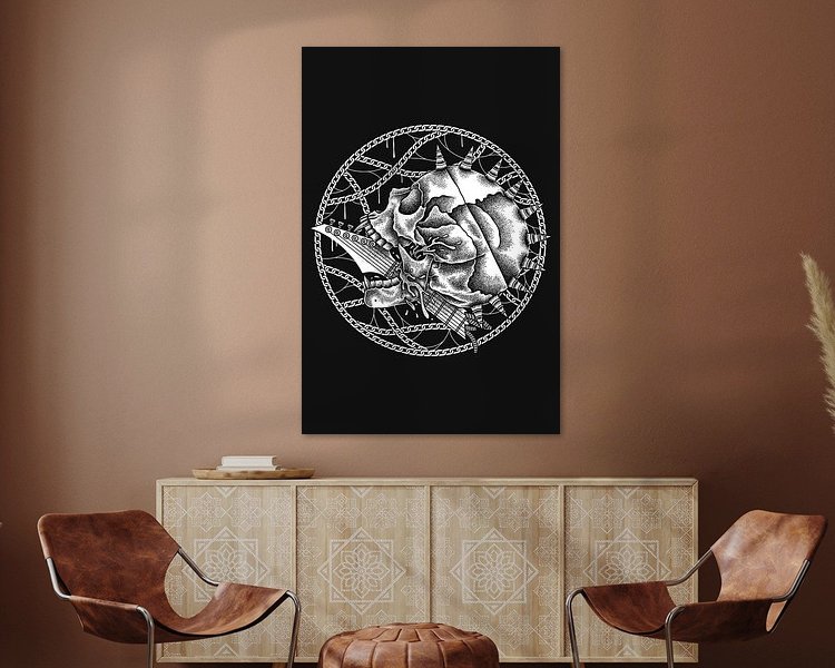 Example of the artwork in a room